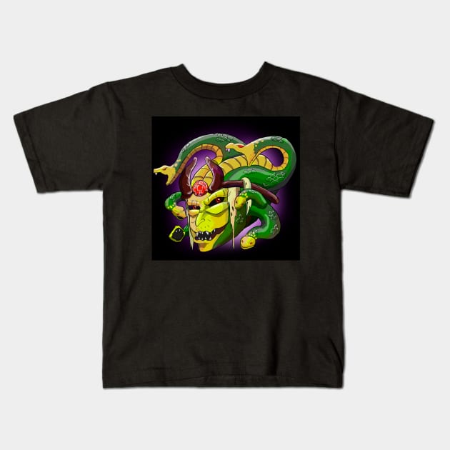 Medusa - Dota 2 Kids T-Shirt by alchimist